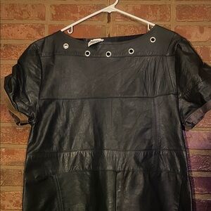 The Ragged Priest leather shift Dress M